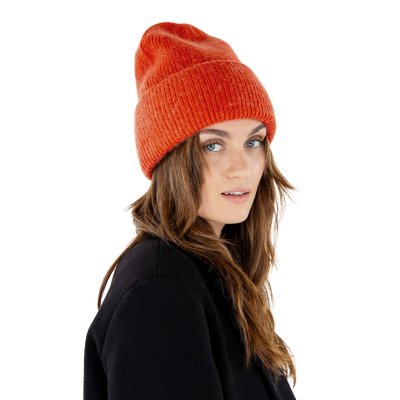 Bonnets - Gårda Angora Beanie (orange)