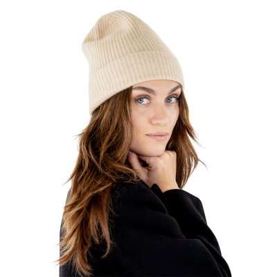 Bonnets - Gårda Cashmere Beanie (crème)