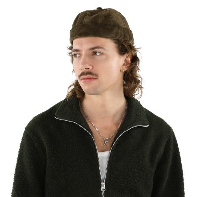 Bonnet - Gårda Lymington Corduroy Docker Beanie (vert)