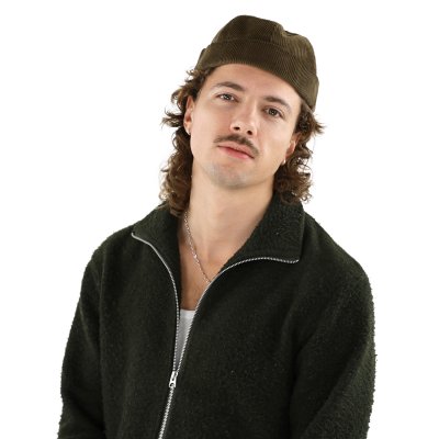 Bonnet - Gårda Lymington Corduroy Docker Beanie (vert)