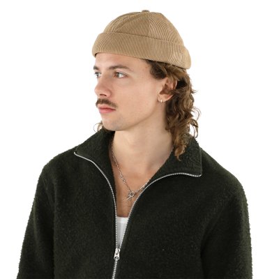 Bonnet - Gårda Lymington Corduroy Docker Beanie (beige)