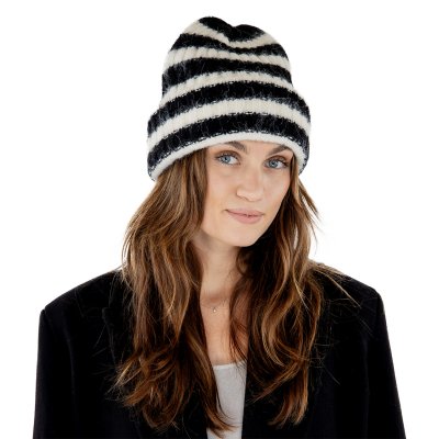 Bonnet - Gårda Isfjord Slouch Beanie (noir/blanc)