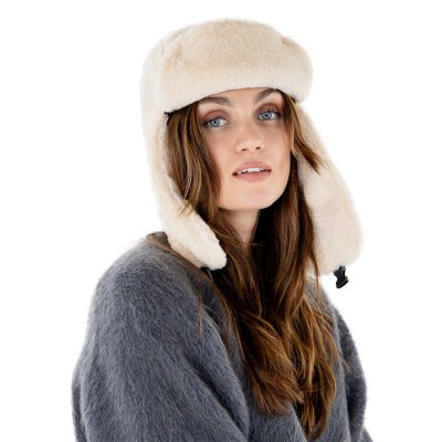 Chapeau de trappeur - Gårda Angora Trapper Hat (crème)