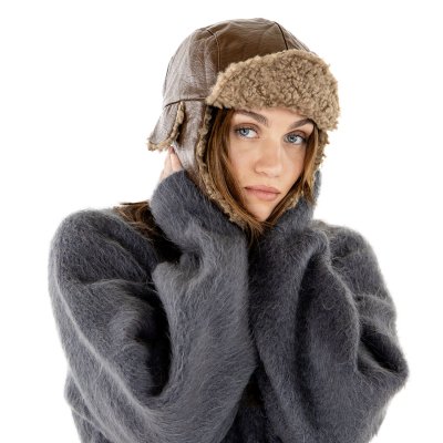 Chapeau de trappeur - Gårda Linsell PU Trapper (brun)