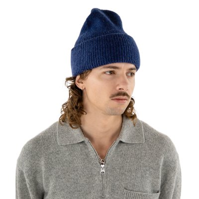 Bonnets - Gårda Angora Beanie (bleu marine)