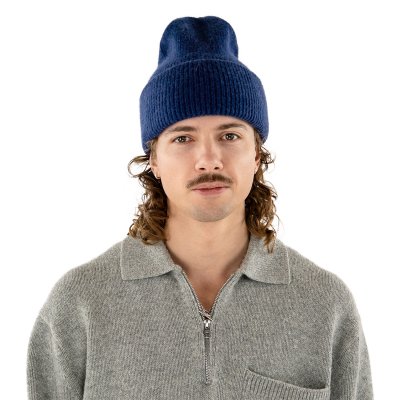 Bonnets - Gårda Angora Beanie (bleu marine)
