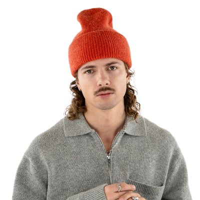 Bonnets - Gårda Angora Beanie (orange)