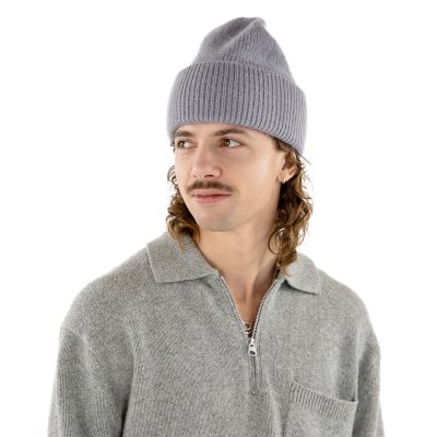 Bonnets - Gårda Angora Beanie (gris clair)
