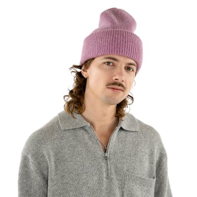 Bonnets - Gårda Angora Beanie (violet)
