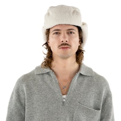 Chapeau de trappeur - Gårda Levanger Trapper Hat (blanc cassé)