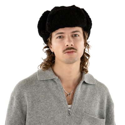 Chapeau de trappeur - Gårda Angora Trapper Hat (noir)