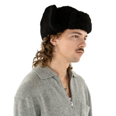 Chapeau de trappeur - Gårda Angora Trapper Hat (noir)