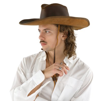 Chapeaux - Gårda Grafton Leather Cowboy (marron)