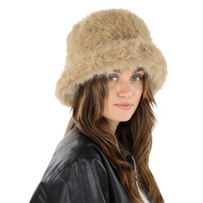 Bonnet en fourrure - Gårda Piatra Faux Fur Hat (beige)