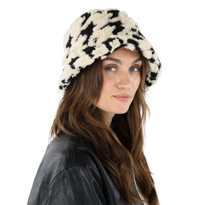 Chapeaux - Gårda Visina Bucket hat (noir/blanc)