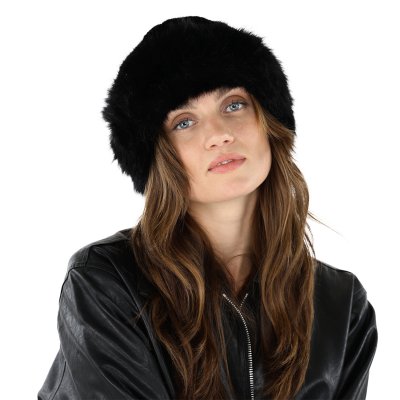 Bonnet en fourrure - Gårda Deva Faux Fur Hat (noir)