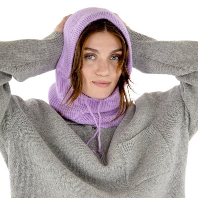 Cagoule - Gårda Vilhelmina Knitted Balaclava (violet)