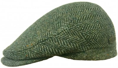 Casquette gavroche/irlandaise - MJM Jordan Wool (vert herringbone)
