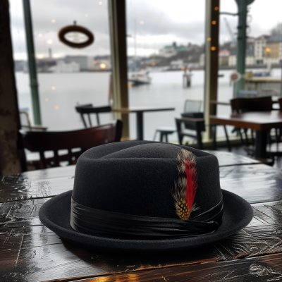 Chapeaux - Gårda Perth Pork Pie (noir)