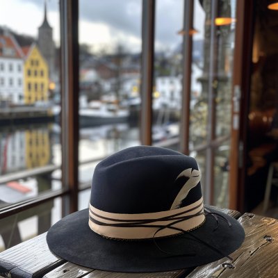 Chapeaux - Gårda Preston Fedora (noir)