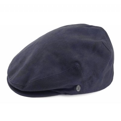 Casquette gavroche/irlandaise - Jaxon Hats Cotton Flat Cap (bleu marin)