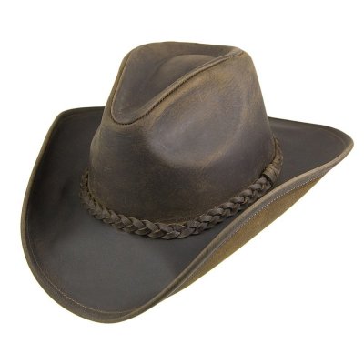 Chapeaux - Jaxon Hats Buffalo Skinnhatt (marron)