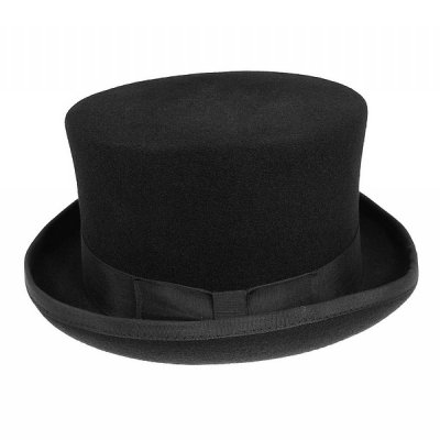 Chapeaux - Mid-Crown Top Hat (noir)
