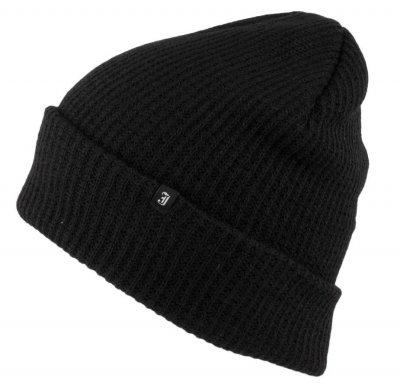 Bonnet - Jaxon Short Beanie Hat (Noir)