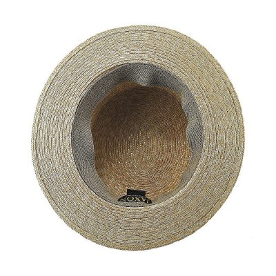Chapeaux - Straw Boater Hat Striped Band (nature)