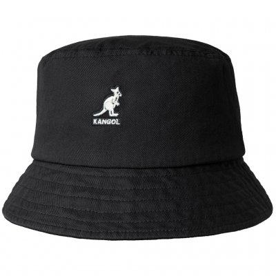 Chapeaux - Kangol Washed Bucket (noir)