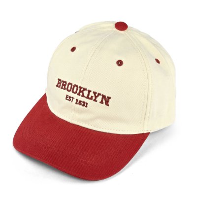Casquettes Enfant - Gårda Brooklyn Baseball Cap (crème/rouge)