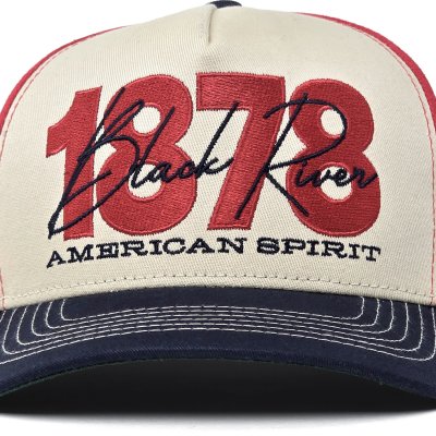 Casquette - Black River 1878 Trucker (crème/rouge/marine)