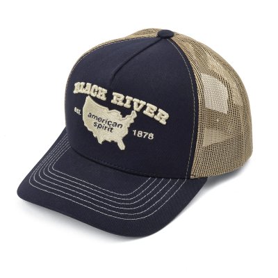 Casquette - Black River America Trucker (marine/crème)