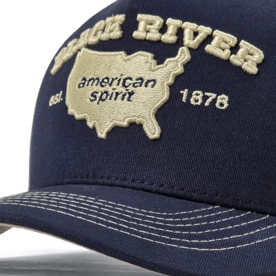 Casquette - Black River America Trucker (marine/crème)