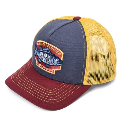 Casquette - Black River Adventure Trucker (bleu/beige/rouge)