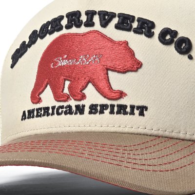Casquette - Black River Bear Trucker (crème/beige)