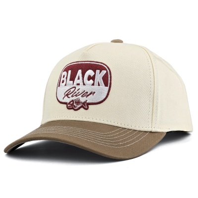 Casquette - Black River Charleston Cotton Snapback (blanc cassé/kaki)