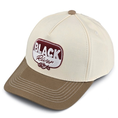 Casquette - Black River Charleston Cotton Snapback (blanc cassé/kaki)