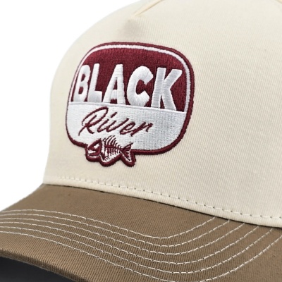 Casquette - Black River Charleston Cotton Snapback (blanc cassé/kaki)