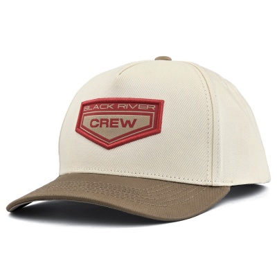 Casquette - Black River Crew Cotton Snapback (blanc cassé/kaki)