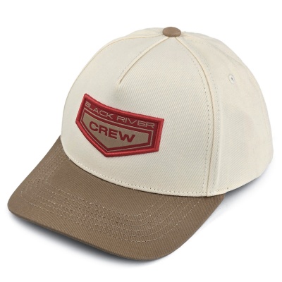 Casquette - Black River Crew Cotton Snapback (blanc cassé/kaki)