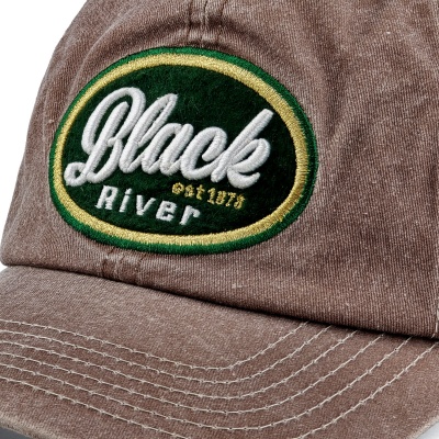 Casquette - Black River Eugene Washed Trucker (marron/crème)