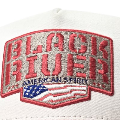Casquette - Black River Frontier Trucker (blanc cassé/bleu/rouge)