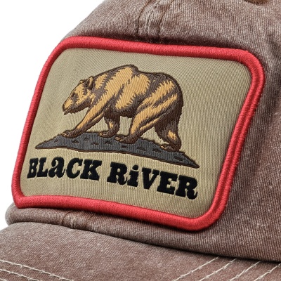 Casquette - Black River Grizzly Washed Trucker (marron/crème)