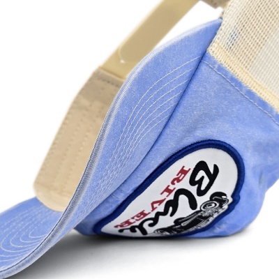 Casquette - Black River Hot Rod Washed Trucker (bleu clair/crème)