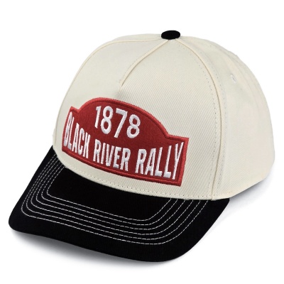 Casquette - Black River Louisville Cotton Snapback (blanc cassé/noir)