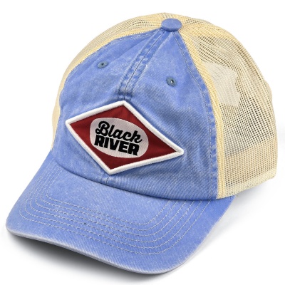 Casquette - Black River Memphis Washed Trucker (bleu clair/crème)
