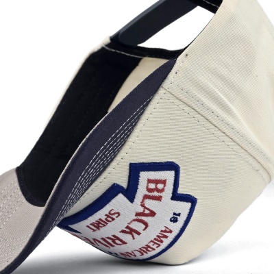 Casquette - Black River Nashville Cotton Snapback (blanc cassé/bleu marine)