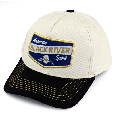 Casquette - Black River Omaha Cotton Snapback (blanc cassé/noir)