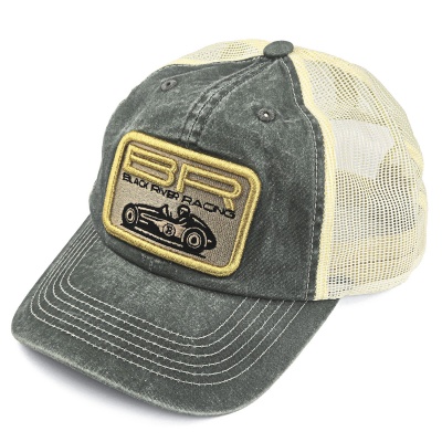 Casquette - Black River Racer Washed Trucker (vert foncé/crème)